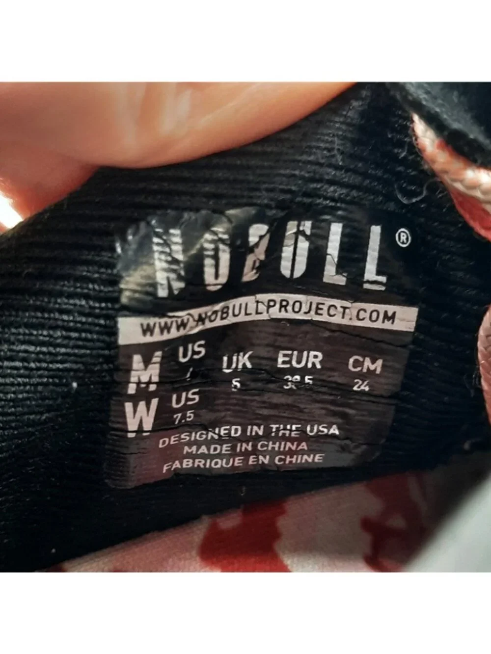 Nobull Outwork Womens Size 7.5 Shoes Wild Berry Black Gym Workout Sneakers